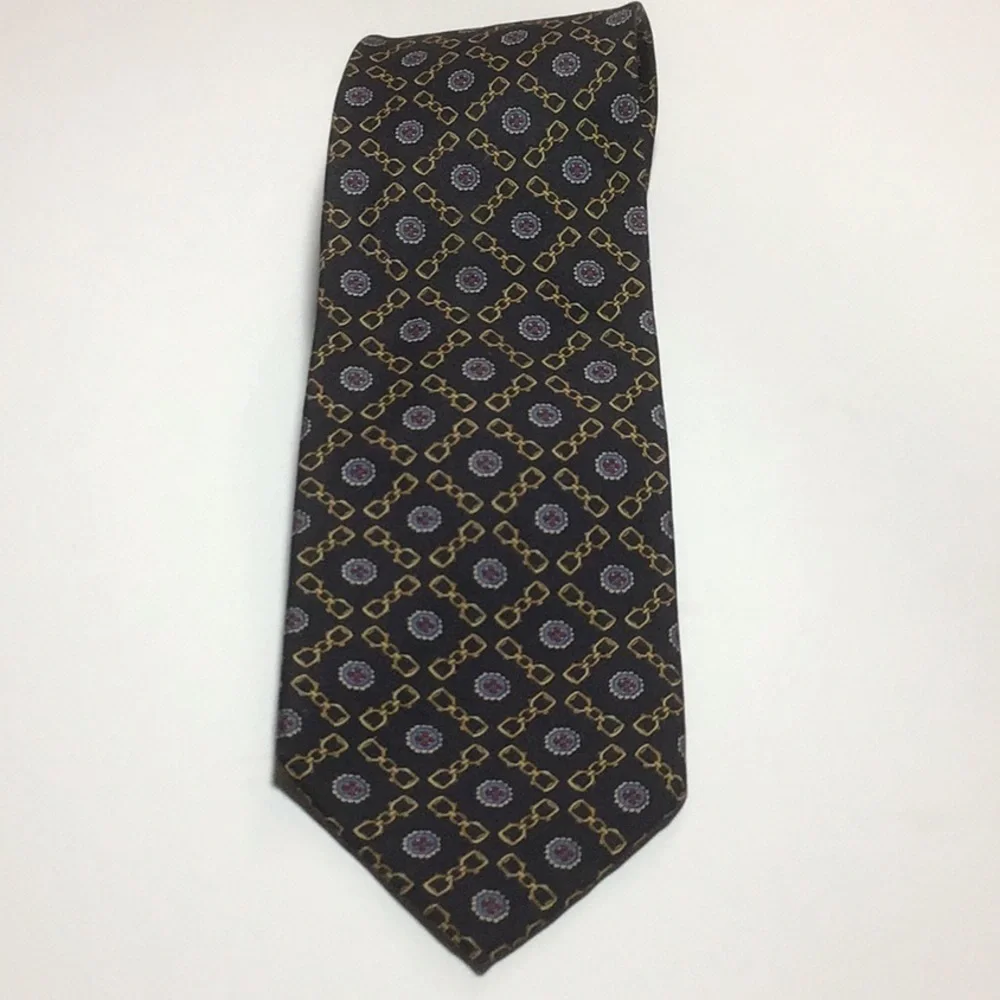 Authentic Gucci Horsebit Neck Tie BLK Gold…